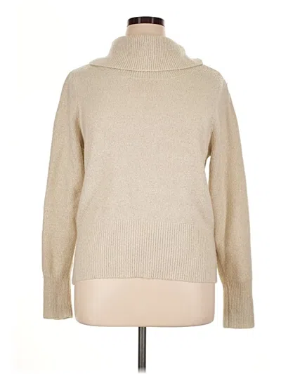Pre-owned Crown & Ivy Turtleneck Sweater In Tan