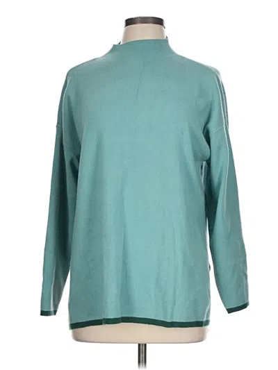 Pre-owned Crown & Ivy Turtleneck Sweater In Teal