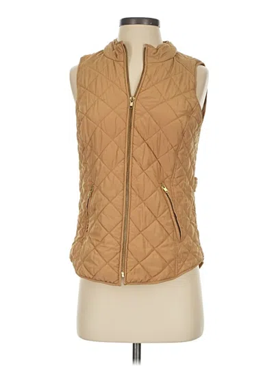 Pre-owned Crown & Ivy Vest In Gold