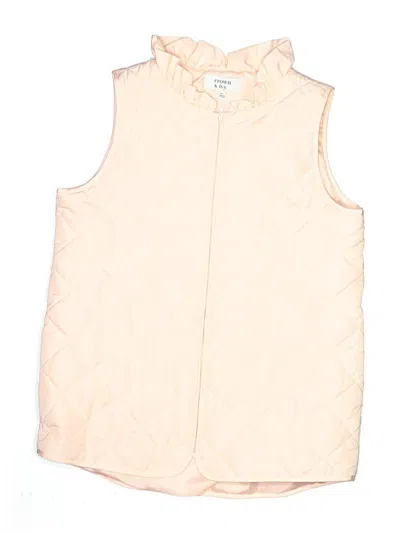 Pre-owned Crown & Ivy Kids' Vest In Pink