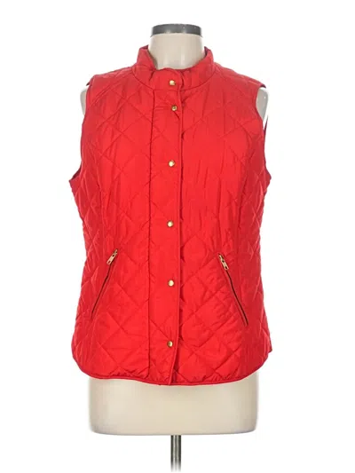 Pre-owned Crown & Ivy Vest In Red