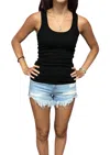 Crown Jewel Renton Racerback Tank In Black In Black
