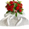 Crown Linen Victorian Scarf Table Runner In White
