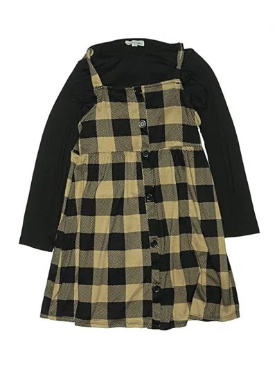 Pre-owned Crown Of Heart's Kids' Dress In Black