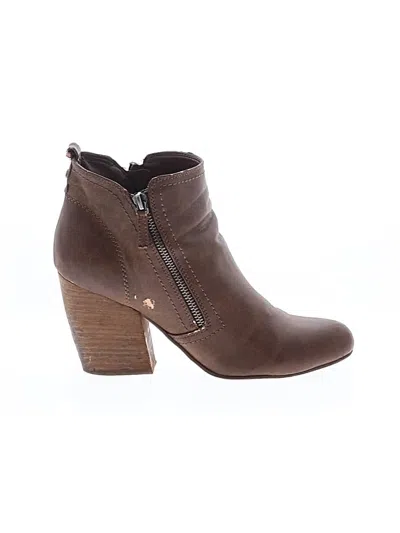 Pre-owned Crown Vintage Ankle Boots In Brown