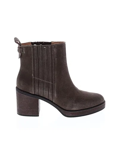 Pre-owned Crown Vintage Ankle Boots In Brown
