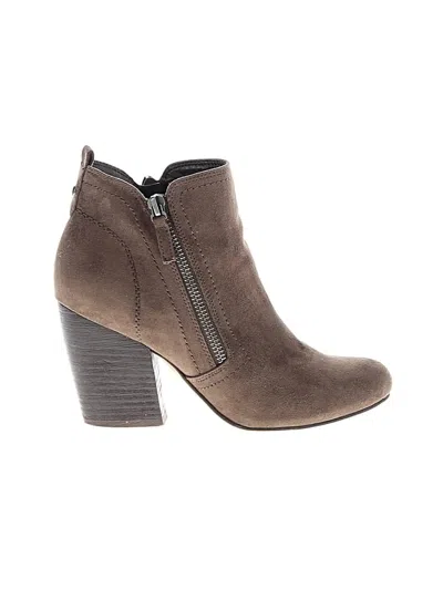 Pre-owned Crown Vintage Ankle Boots In Brown