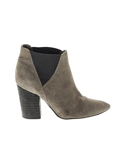 Pre-owned Crown Vintage Ankle Boots In Gray