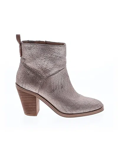 Pre-owned Crown Vintage Ankle Boots In Gray