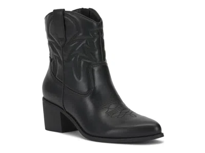 Crown Vintage Avery Western Bootie In Black