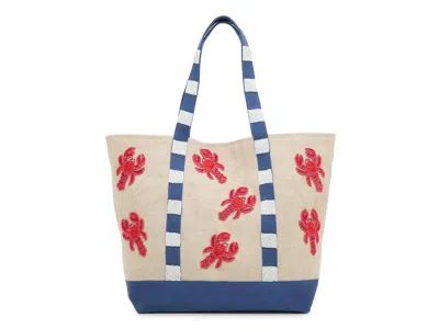 Crown Vintage Beaded Lobster Tote In Yellow
