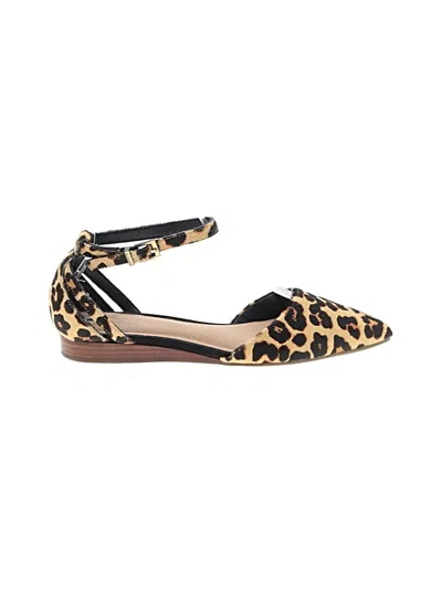 Pre-owned Crown Vintage Flats In Brown