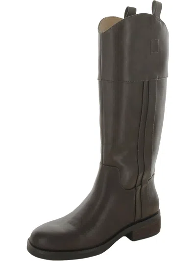 Crown Vintage Fyan Womens Faux Leather Slip On Knee-high Boots In Brown ...