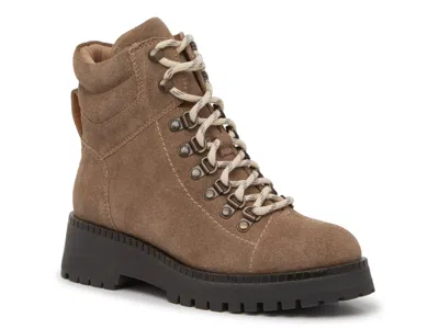 Crown Vintage Hopper Combat Boot In Brown