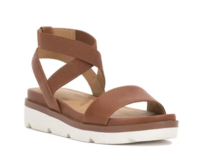 Crown Vintage Jess Wedge Sandal In Brown