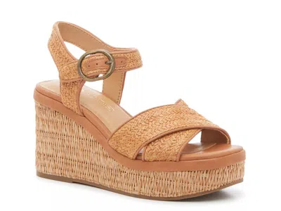 Crown Vintage Kehra Wedge Sandal In Brown