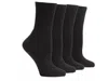 Crown Vintage Solid Crew Socks 4 Pack In Black