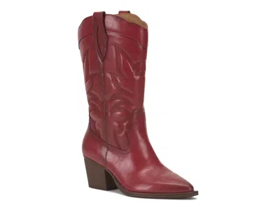 Crown Vintage Syra Western Bootie In Red