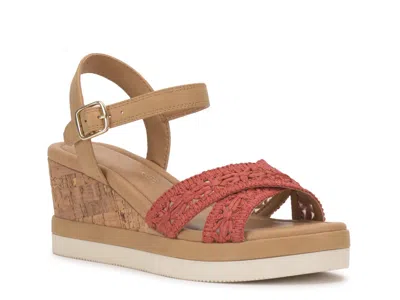 Crown Vintage Veronia Wedge Sandal In Multi