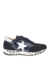 Crown Woman Sneakers Navy Blue Size 10 Leather