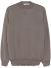 Cruciani Brown Cashmere-silk Blend Sweater In Non Definito