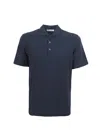 Cruciani Short-sleeved Polo Shirt In Blu
