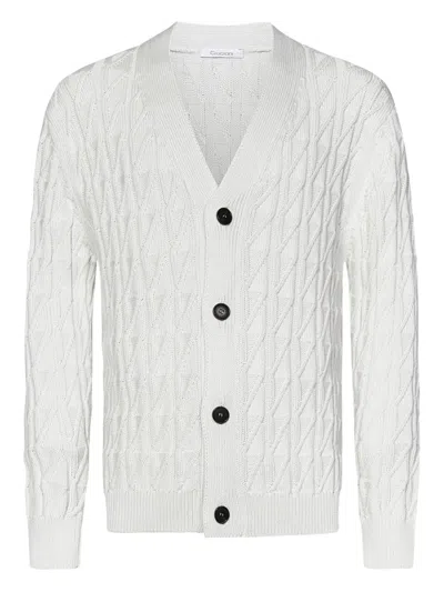 CRUCIANI CABLE-KNIT CARDIGAN