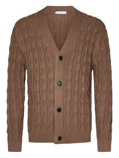 CRUCIANI CABLE-KNIT CARDIGAN