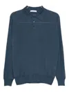 Cruciani Cashmere Blend Polo Shirt In Blue
