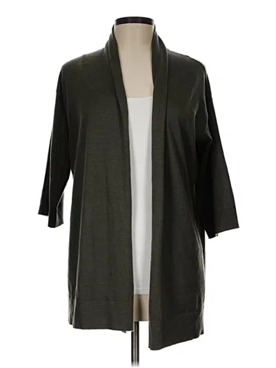 Pre-owned Cruciani Cashmere Cardigan Sweater In Green