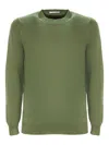 Cruciani Crew-neck Cashmere Sweater In Green