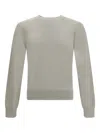 Cruciani Crew-neck Fine-knit Sweater In Gray