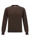 Cruciani Crew-neck Long-sleeves Sweater In Brown