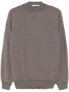 Cruciani Brown Cashmere-silk Blend Sweater In Brown