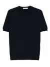 Cruciani Fine-knit T-shirt In Blue