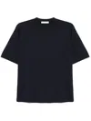 Cruciani Fine-knit T-shirt In Blue