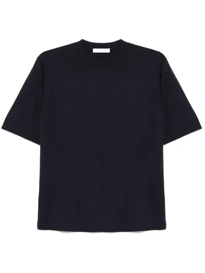Cruciani Fine-knit T-shirt In Blue