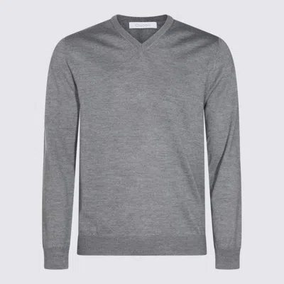 CRUCIANI GREY WOOL KNITWEAR