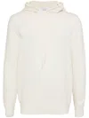Cruciani Hooded Jumper In Neutrals