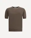 Cruciani Knit Cotton T-shirt Short Sleeves