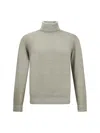 Cruciani Ribbed Turtleneck Sweater In Multi