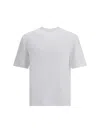 Cruciani Crew Neck T-shirt In Stretch Cotton Jersey In White