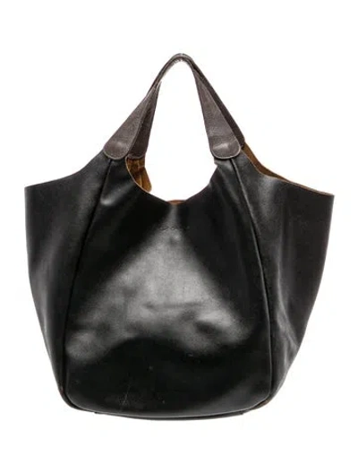 Pre-owned Cruciani Leather City In Black