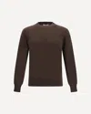 Cruciani Crew-neck Long-sleeves Sweater In Brown
