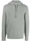 Cruciani Fine-knit Long-sleeved Polo Shirt In Grey