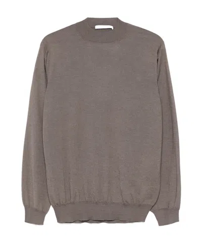 Cruciani Brown Cashmere-silk Blend Sweater In Non Definito