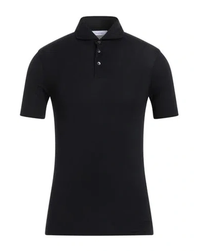 Cruciani Man Polo Shirt Black Size 38 Cotton, Elastane