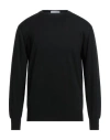Cruciani Man Sweater Black Size 40 Cotton In Black