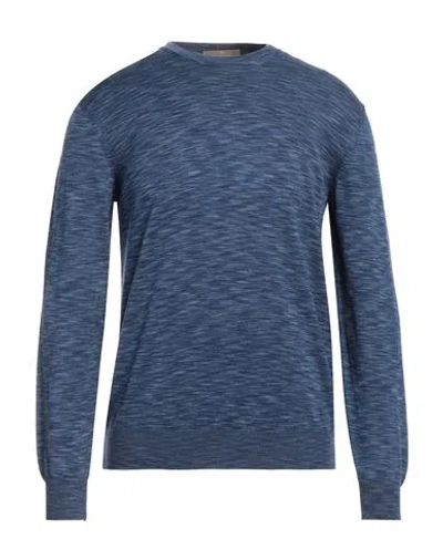 Cruciani Man Sweater Blue Size 44 Cotton