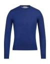 Cruciani Man Sweater Bright Blue Size 34 Cashmere, Silk